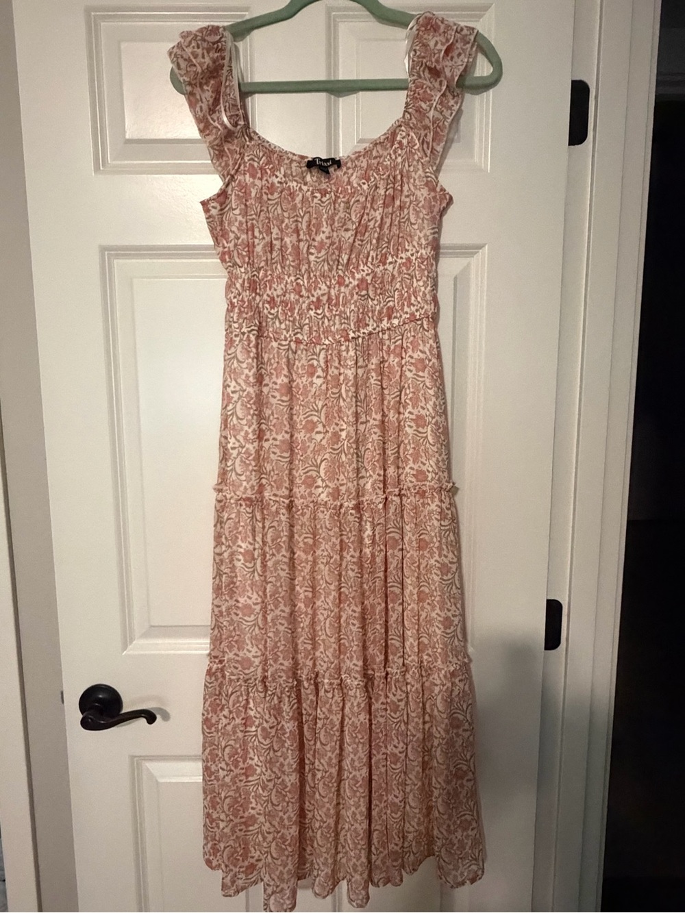 Trixxi Pink Floral Maxi Dress